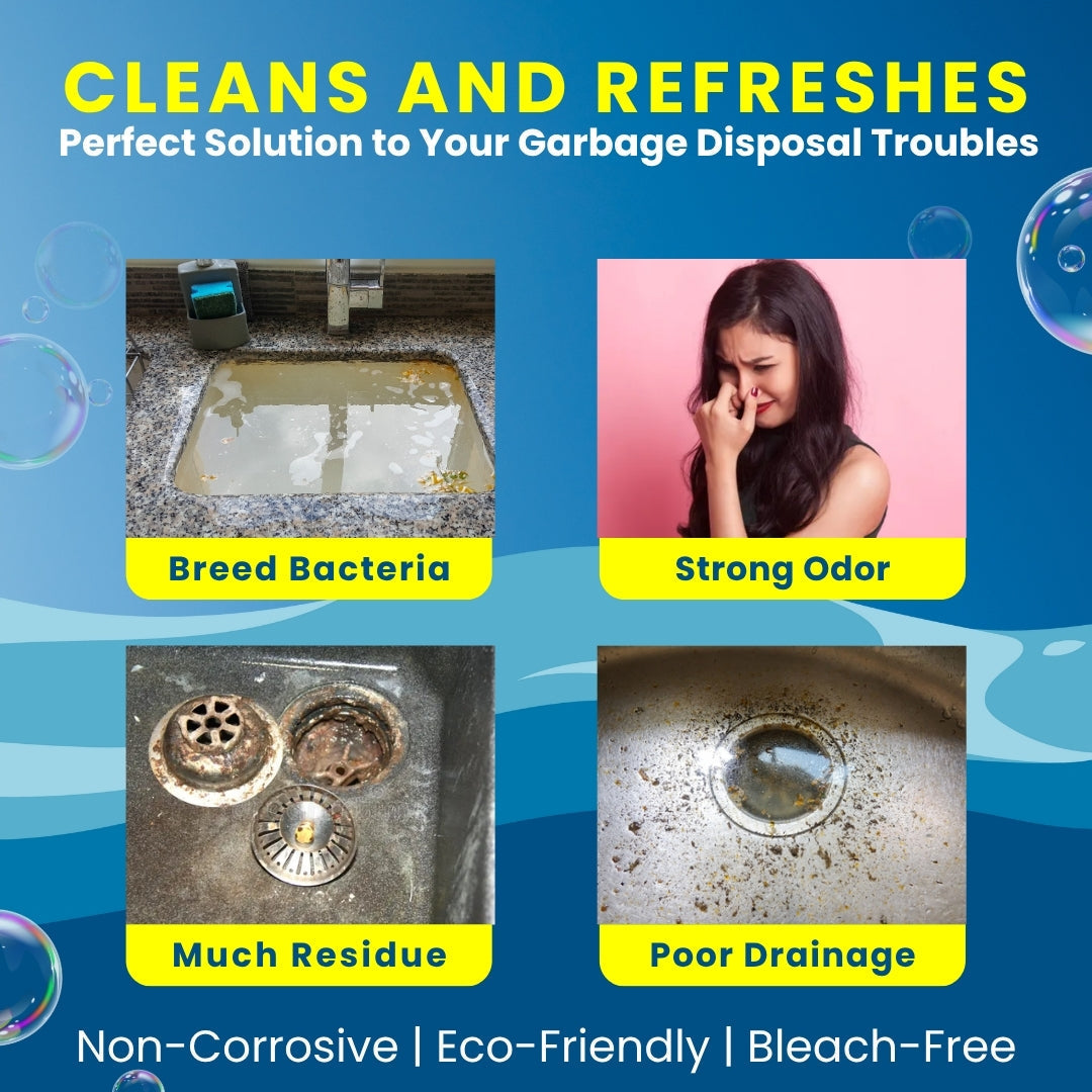 LEMONBLAST YELLOW BUBBLE TABLETS – ODOR ELIMINATOR + BLOCKAGE REMOVER (PACK OF 24)