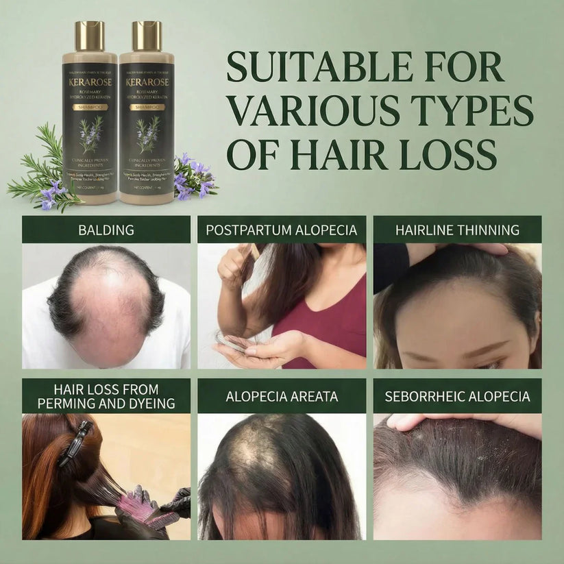 KERAROSE ROSEMARY SHAMPOO FOR HAIR GROWTH (BUY 1 GET 1 FREE)
